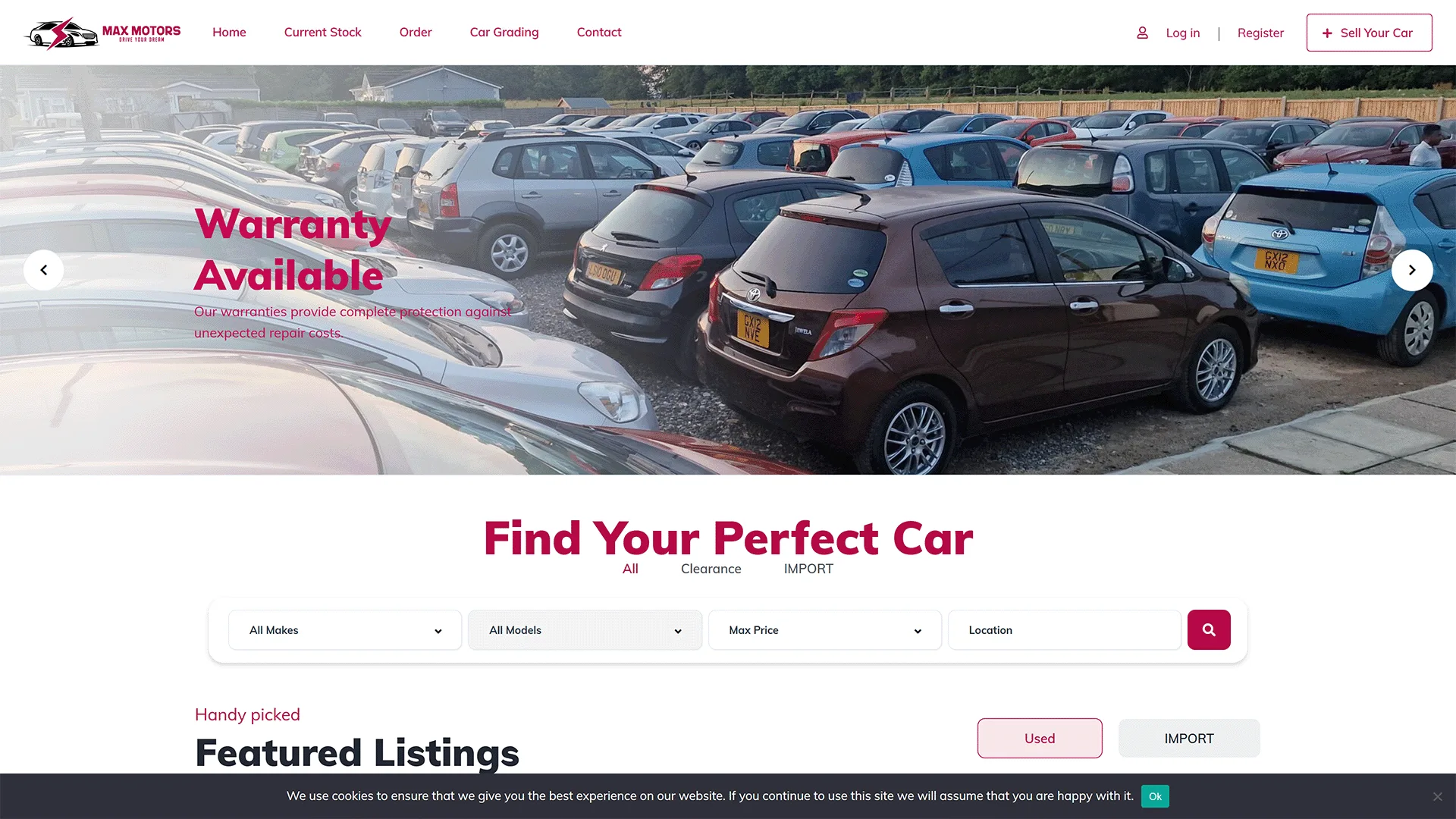 MaxMotors Web Presence